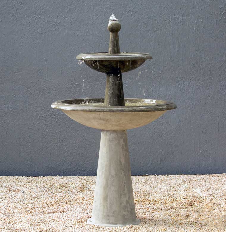 Pietro Stoneware Taft 2 Tier Fountain