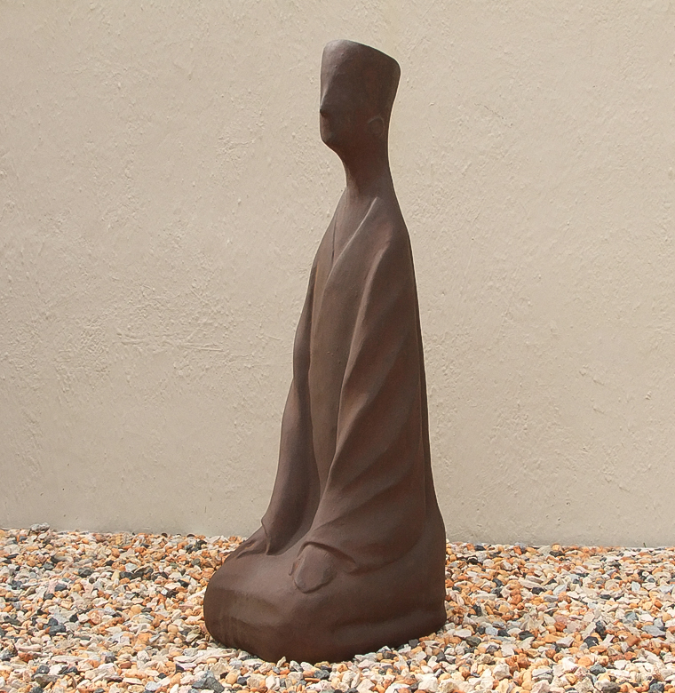 Pietro Stoneware Meditation Sculpture