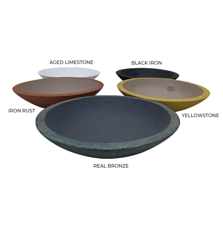 Pietro Stoneware Uccello Bowl Planters